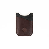 Vertical Card Case - Dark Brown