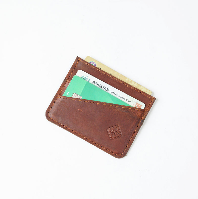 Card Case Horizontal - Tan Brown