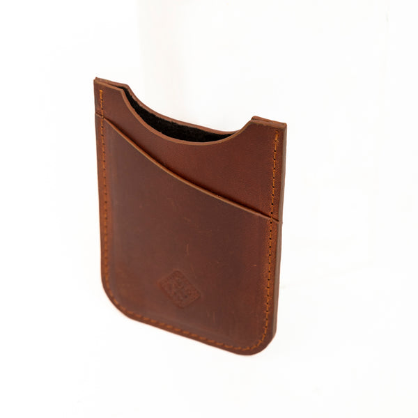 Vertical Card Case - Tan Brown