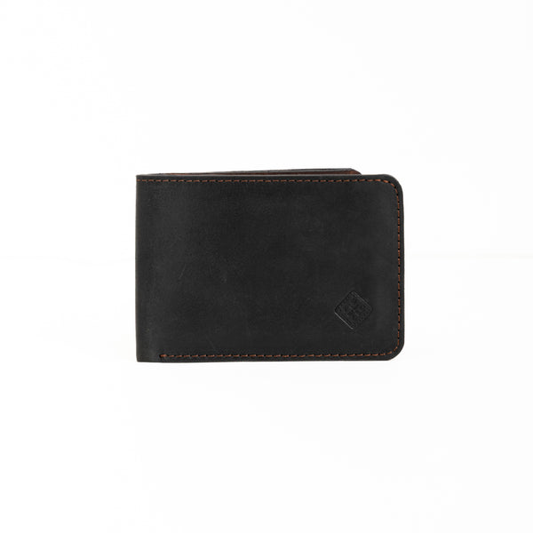 Bifold Wallet Button - Black